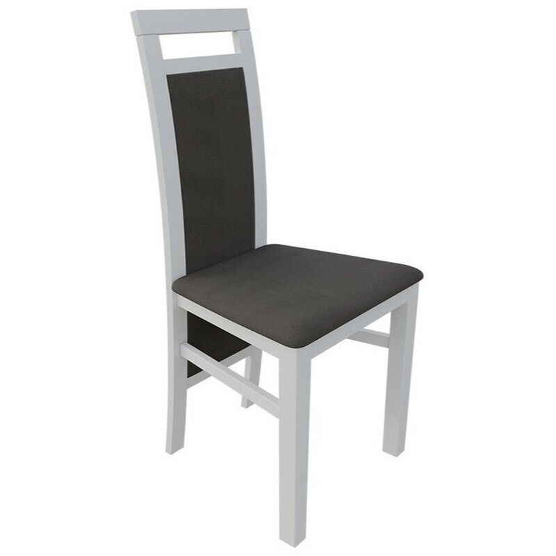 Mobilier1 - Chaise Sparks 100, Blanc, 97x46x40cm, Tapisserie, En bois, Bois