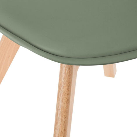 Chaise style scandinave Baya Atmosphera - Couleur: Kaki