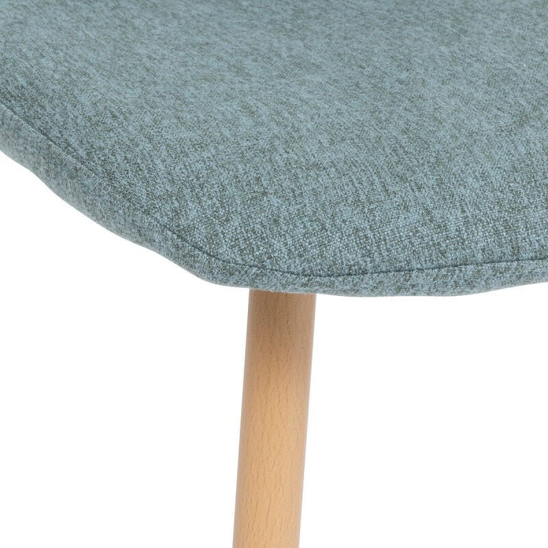 Atmosphera - Chaise style Vintage 'Marylin' pieds métal imitation hêtre Couleur: Céladon