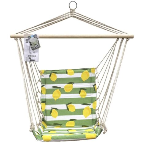 Chaise suspendue Citrons pour balancelle