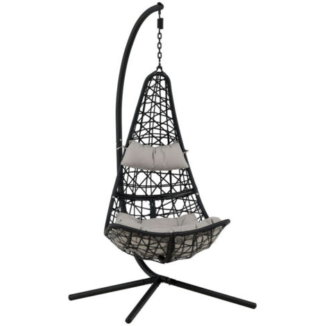 Chaise Suspendue "Edinburgh" 205cm Noir