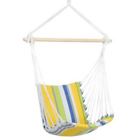 Chaise suspendue hamac Amazonas Belize coloris kolibri 104 x 56cm