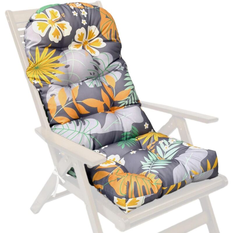 Aougo - Chaise terrasse, Coussin Chaise à Bascule à Dossier Haut, Chaise d'extérieur imperméables