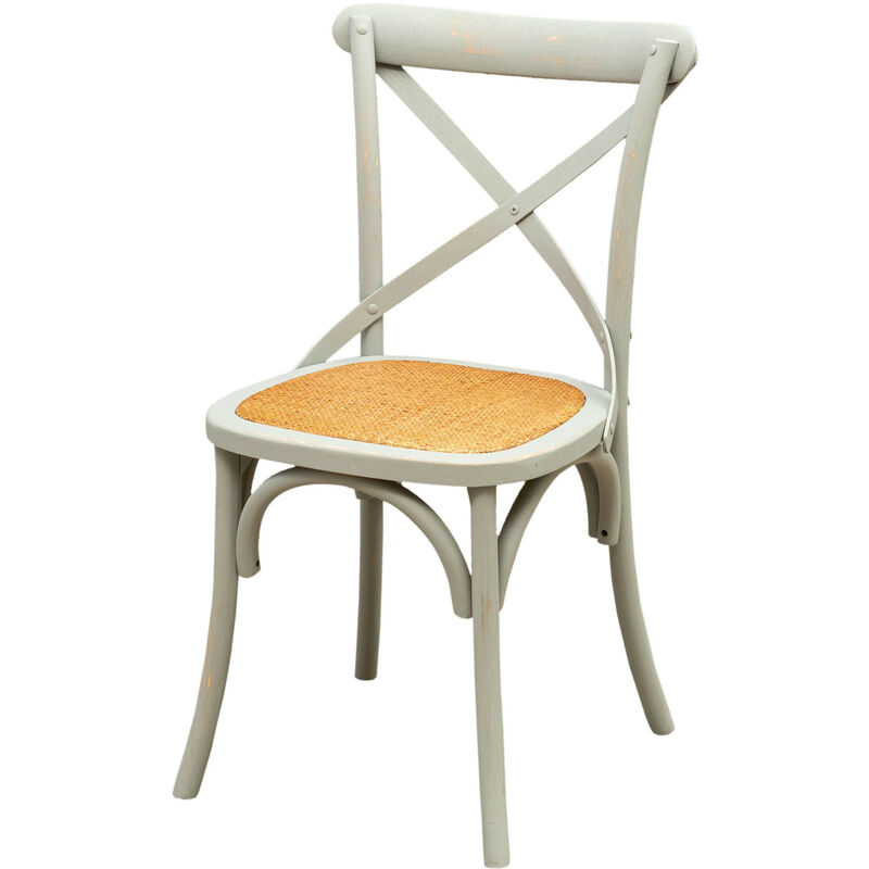 Chaise moderne en bois 88x48x52 cm, Chaises rustiques Chaise Thonet Vintage Cuisine Salle à manger Restaurant (Gris antique) - Gris antique