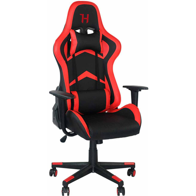 7h Seven House - Titan Gaming Chair 71x70.5x136cm 7house - Noir et Rouge