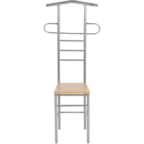 Chaise valet de nuit lot de 2 métal
