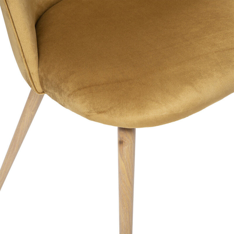 Atmosphera - Chaise velours 'Slano' Couleur: Cumin