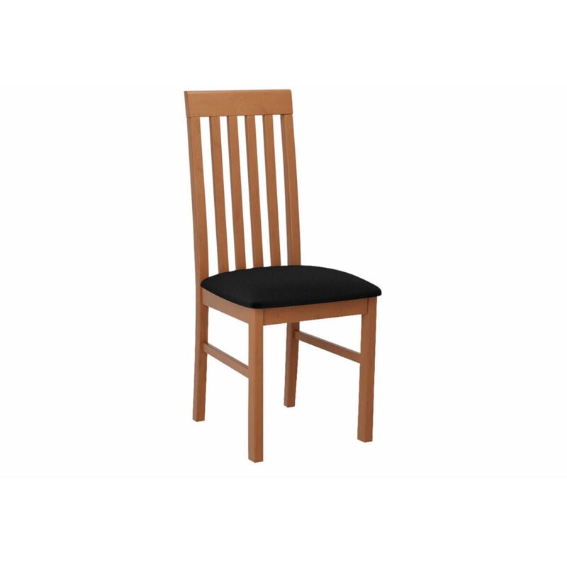 Mobilier1 - Chaise Victorville 164, Aulne, 96x43x40cm, Tapisserie, En bois, Bois, Mobilier déjà assemblé