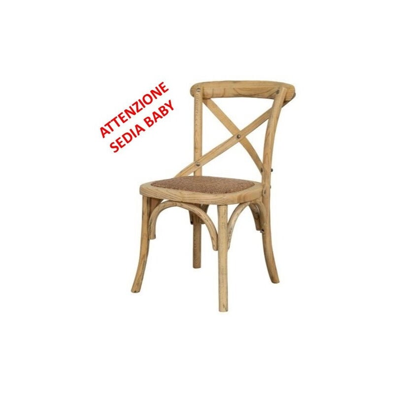 Chaise Vintage Baby Thonet 36X42X65 cm Chaises rustiques de cuisine et de salle à manger Chaises en bois de frêne Chaise moderne