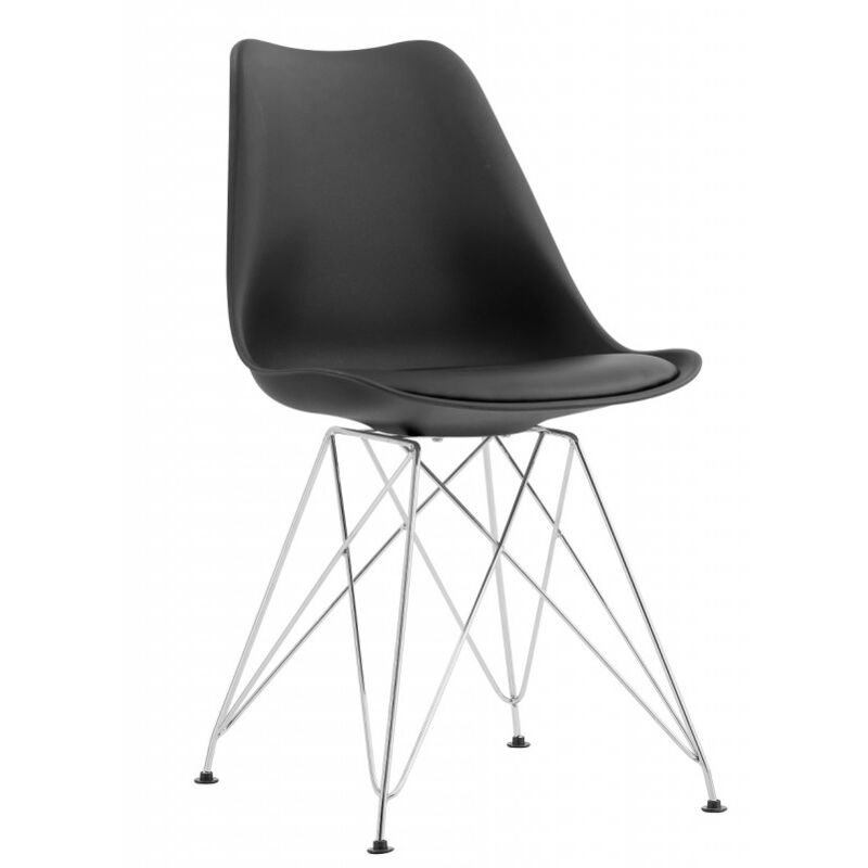 Chaise vintage heik - Noir - Noir
