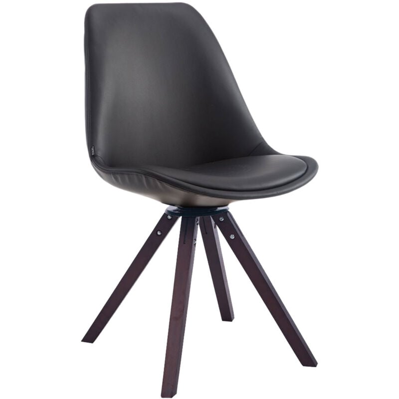 CLP - Chaise pivotante Calais à Walnuss, noir