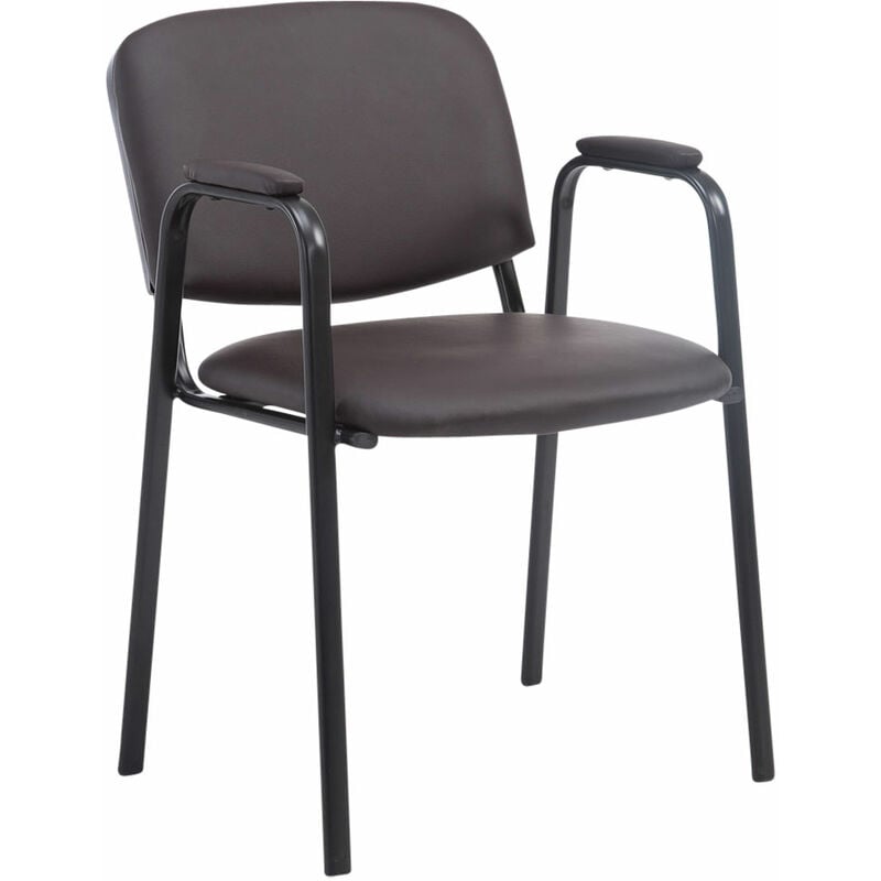 CLP - Eco Visitor Chair Leather Chair Conference Classic Style Différentes couleurs Couleur : marron