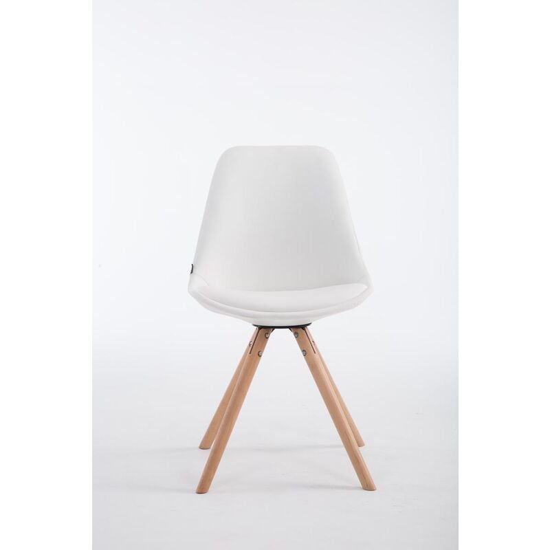 Chaise de chaise en bois ronde fago et siège de type différentes couleurs et assise colore : Rouge