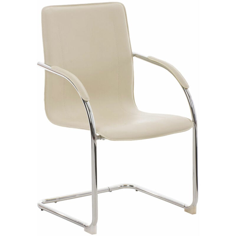 Chaise de visiteur submergée de résistante assise de différentes couleurs colore : Crème