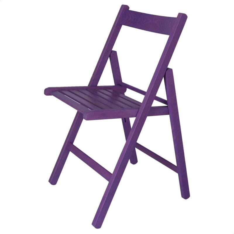 Well home mobiliario & decoración Chaise Pliante, Violet, 43x47x79 - Lilas