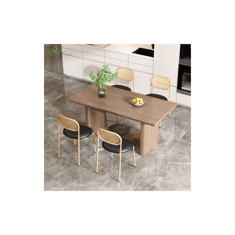 Galozzoit - Chaise,Ensemble de 4 chaises de salle à manger, chaise de loisirs simple et moderne avec quatre pieds de support en métal, chaise de