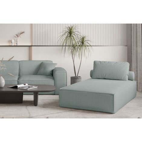 Chaiselongue Sezlong Liege CELES PREMIUM in Stoff Scala Saphirblau