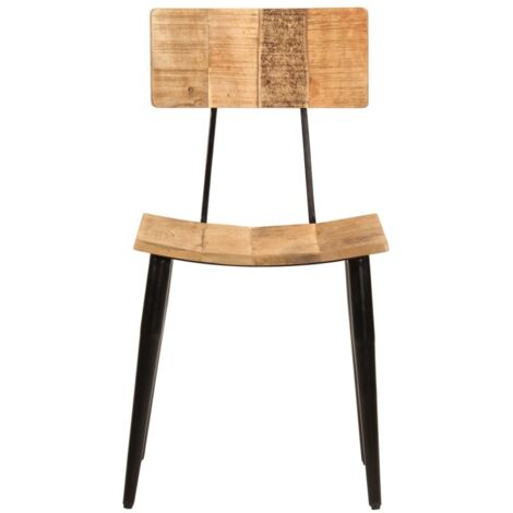 Chaises à manger Chaise de cuisine lot de 2 44x40x80 cm Bois de manguier solide