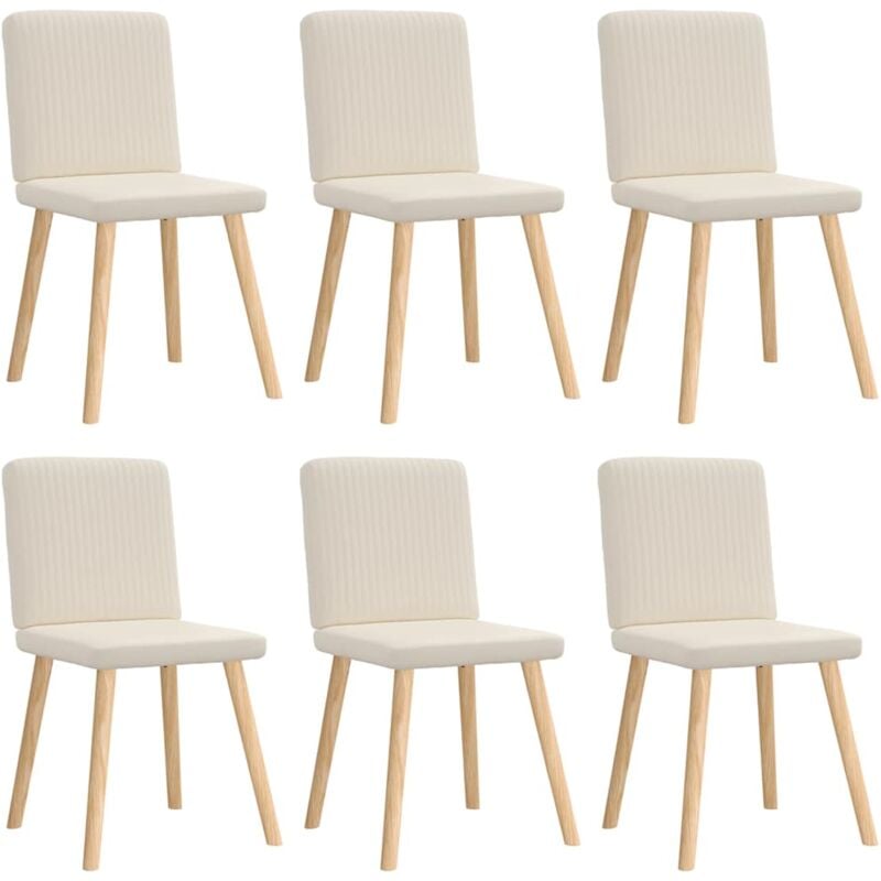 Chaises à manger lot de 6 Lin Vidaxl