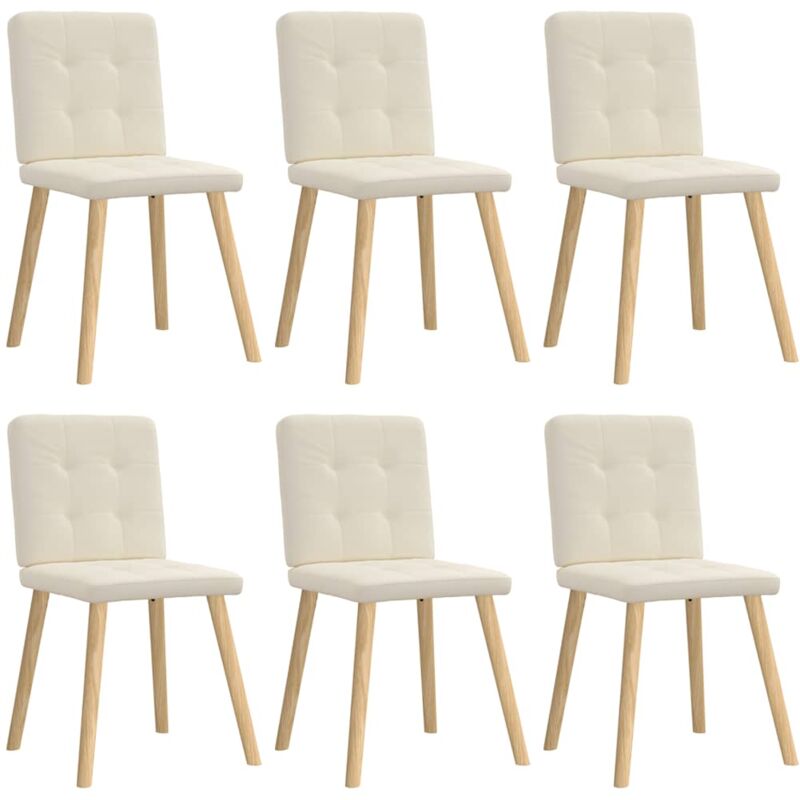 Chaises à manger lot de 6 Lin Vidaxl