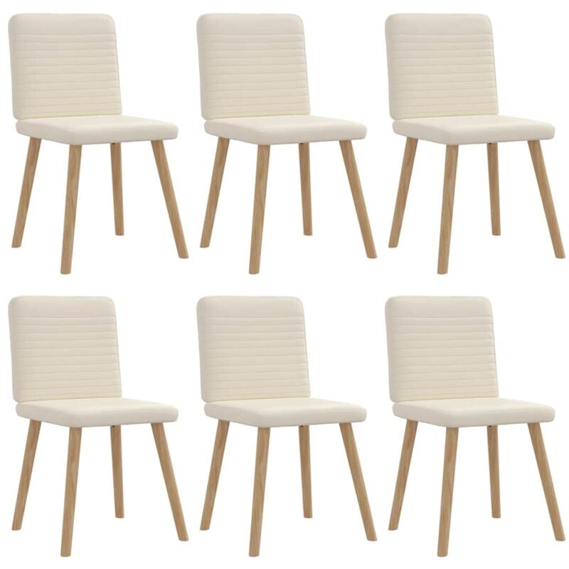 Chaises à manger lot de 6 Lin Vidaxl