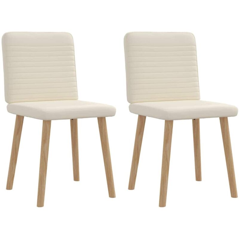 Chaises à manger lot de 2 Lin Vidaxl