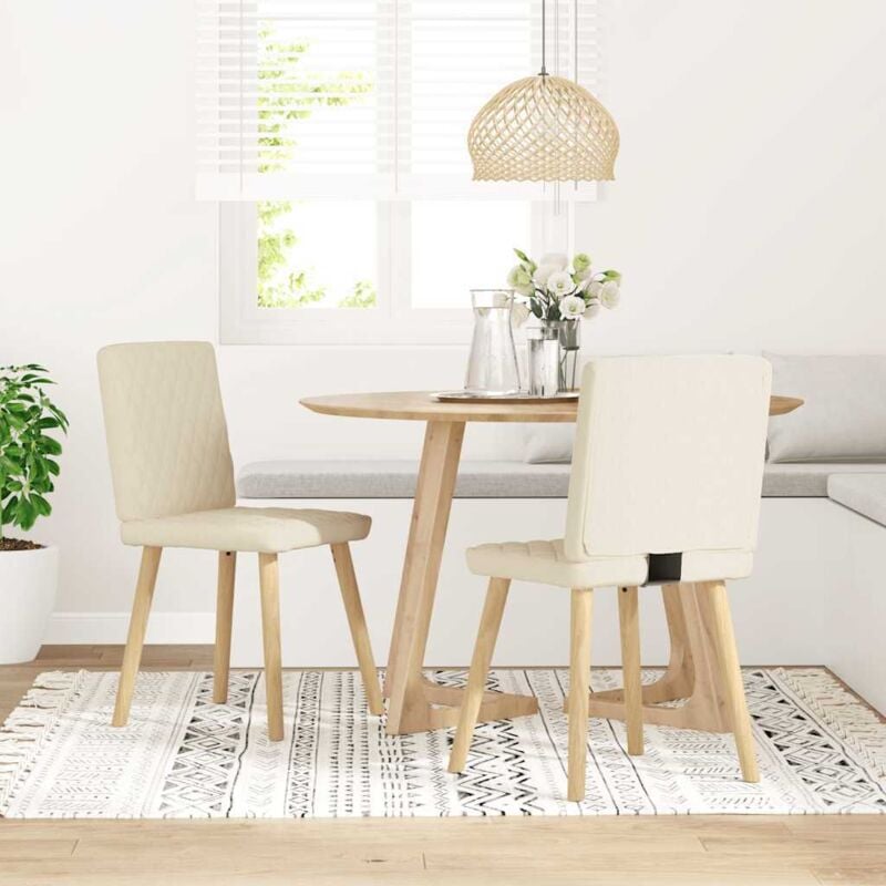 Chaises à manger lot de 2 Lin vidaXL