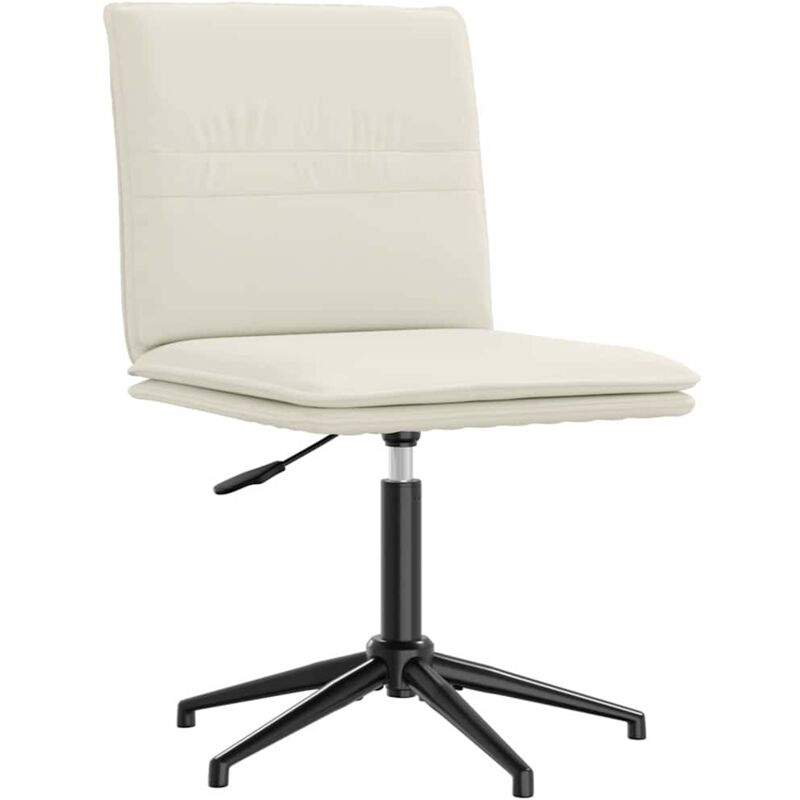 Vidaxl - Chaise à manger Crème Velours