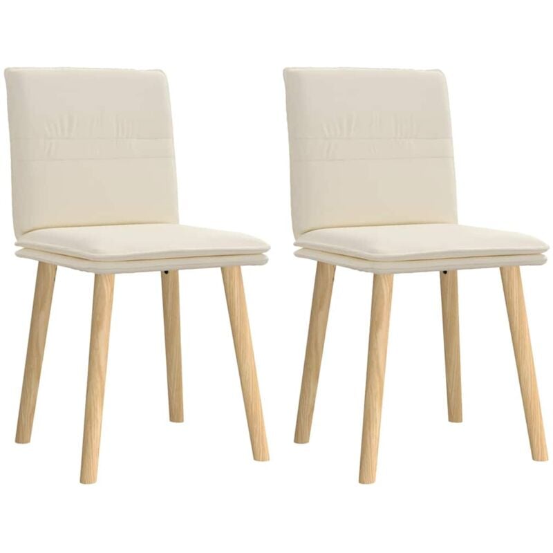 Chaises à manger lot de 2 Lin Vidaxl