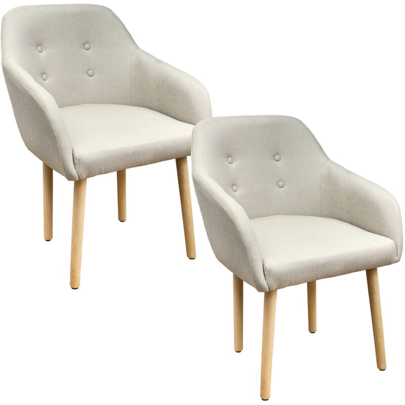 Kingpower - Chaises Chaises de salle à manger en ensembles de 2, 4, 6, 8 Fauteuils Chaises rembourrées Fauteuils avec accoudoirs Chaise bois