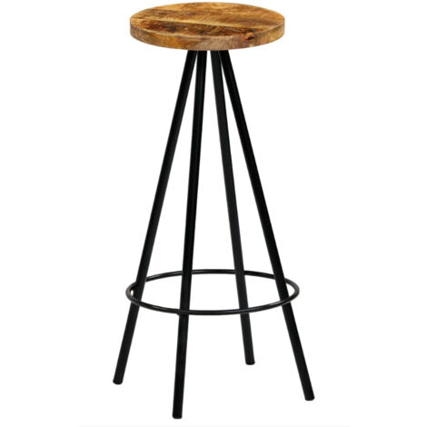 Chaises de bar lot de 4 bois de manguier solide vidaXL