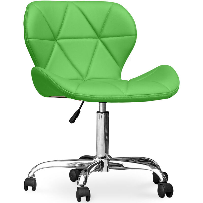Privatefloor - Chaise de bureau à roulettes - Chaise de bureau pivotante - Tapissée en simili cuir - Wito Vert Privatefloor - Chaise de bureau à roulettes - Chaise de bureau pivotante - Tapissée en simili cuir - Wito Vert