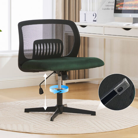 Chaises de bureau sans accoudoirs, fauteuils de lecture avec larges coussins, chaises longues pour s'asseoir en tailleur, fonction bascule, réglables en hauteur, pivotantes à 360°