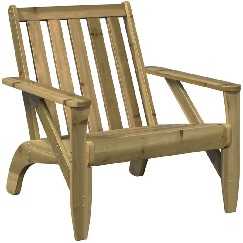 Chaise de jardin adirondack 75x77x77 cm bois de pin imprégné Vidaxl
