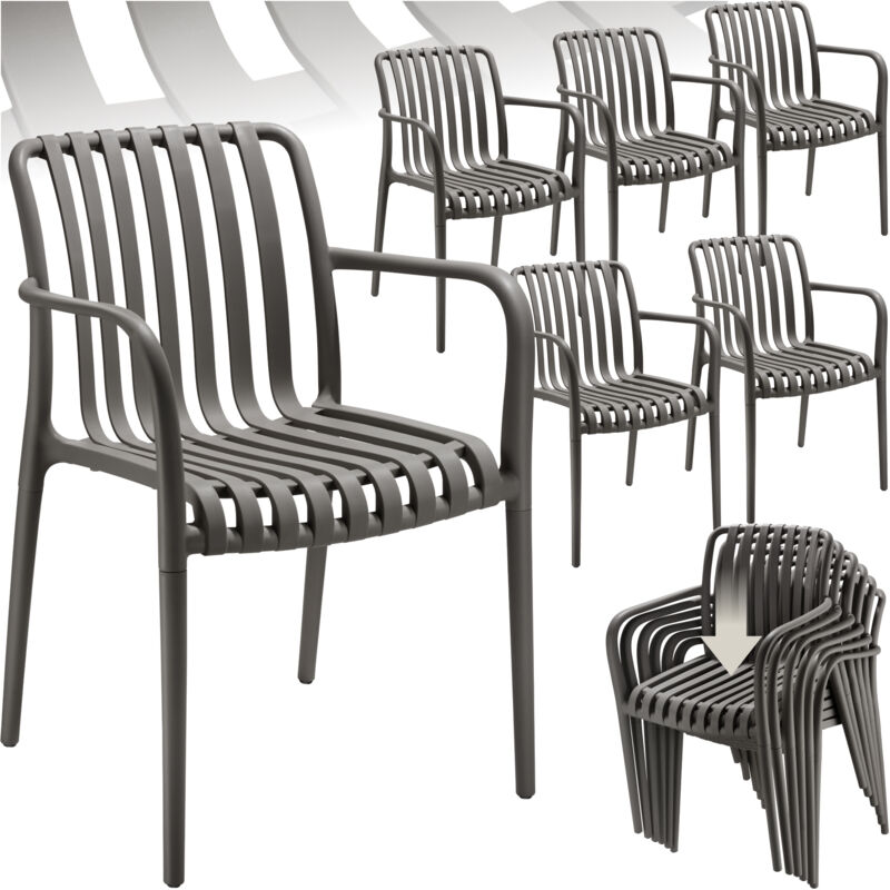 Tectake - chaises de jardin résistant aux intempéries et aux uv Extrêmement facile d'entretien