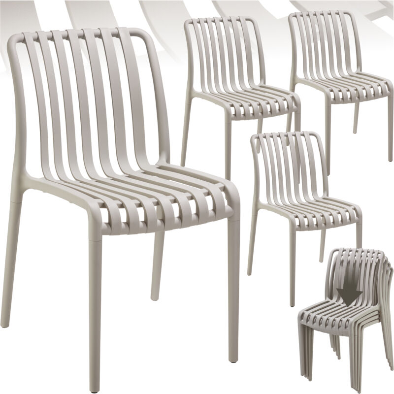 Chaises de jardin alcudia résistantes aux intempéries et empilables -