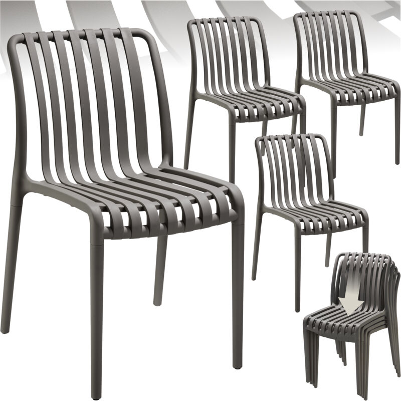 Chaises de jardin alcudia résistantes aux intempéries et empilables -