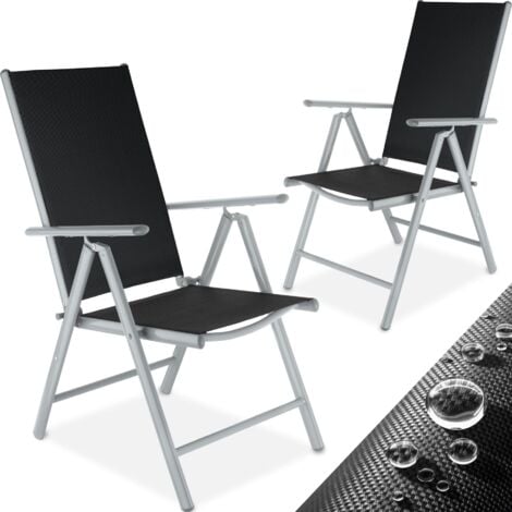 chaises de jardin pliantes Pliable Dossier réglable en 7 positions