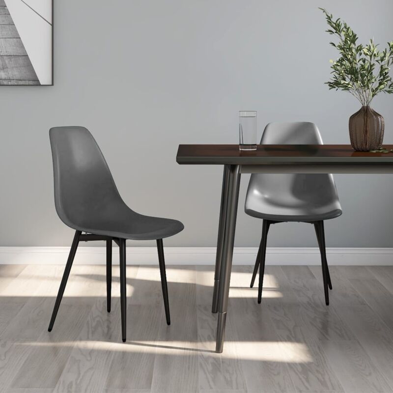 VidaXL - Esszimmerstuhl polypropylen, One Size, Grau