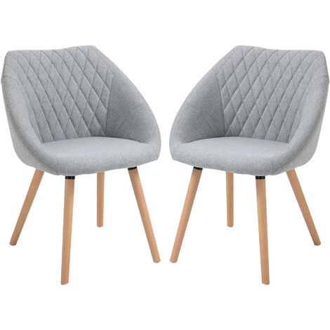 Lot de 6 chaises scandinaves, pieds bois de hêtre, Sweeek