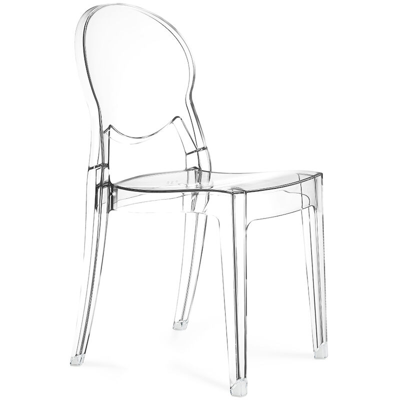 Scab Design - Chaise design moderne transparent pour cuisine salle à manger bar restaurant Scab Igloo