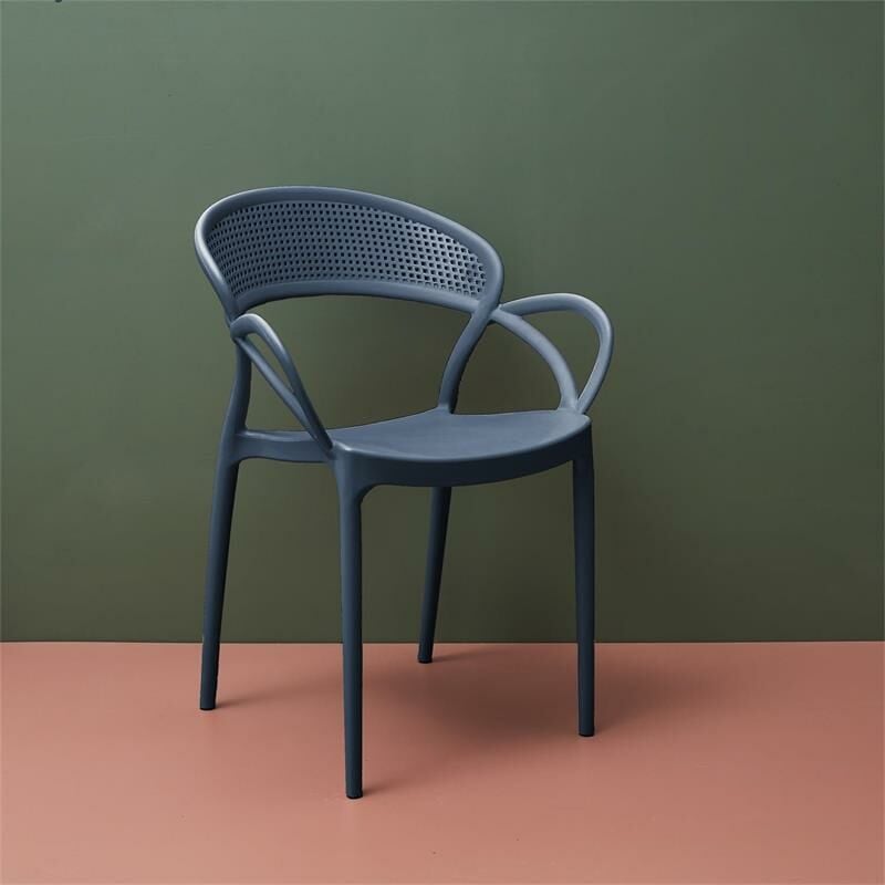 Lot De 4 Chaises Exterieur/interieur Empilable Gris M4 A1/m4