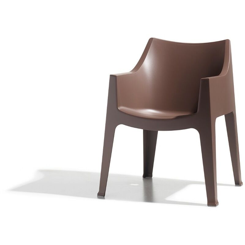 2 Fauteuils design de jardin - COCCOLONA - Lot de 2 - deco - Marron