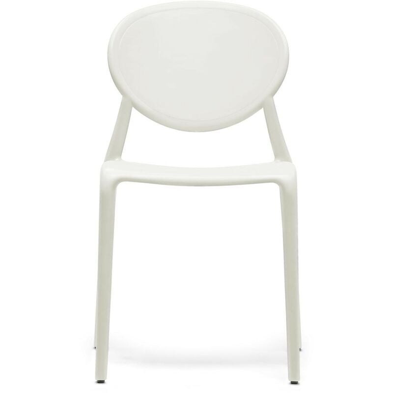 Scab Design - 6 Chaises design gio - Lot de 6 - intérieur et extérieur - Blanc