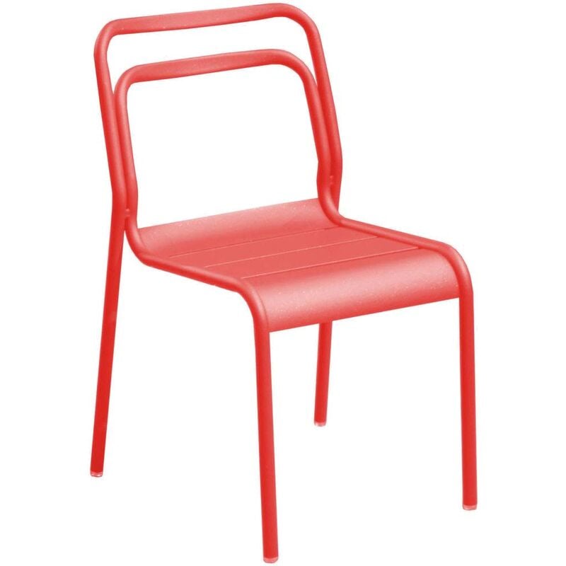 Proloisirs - Chaise en aluminium Eos - Corail