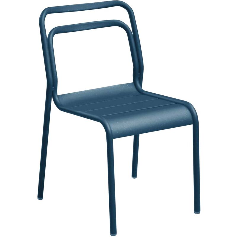 Chaise en aluminium Eos - Bleu