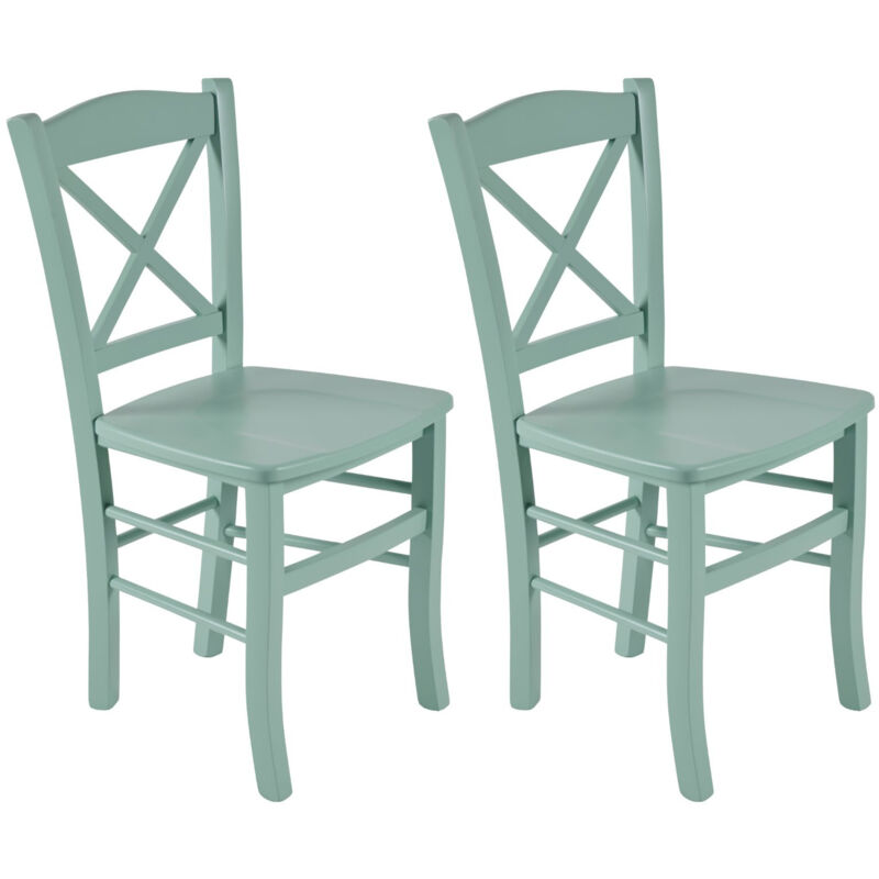 Hellin - Chaises en hêtre massif couleur pop (lot de 2) - clayton