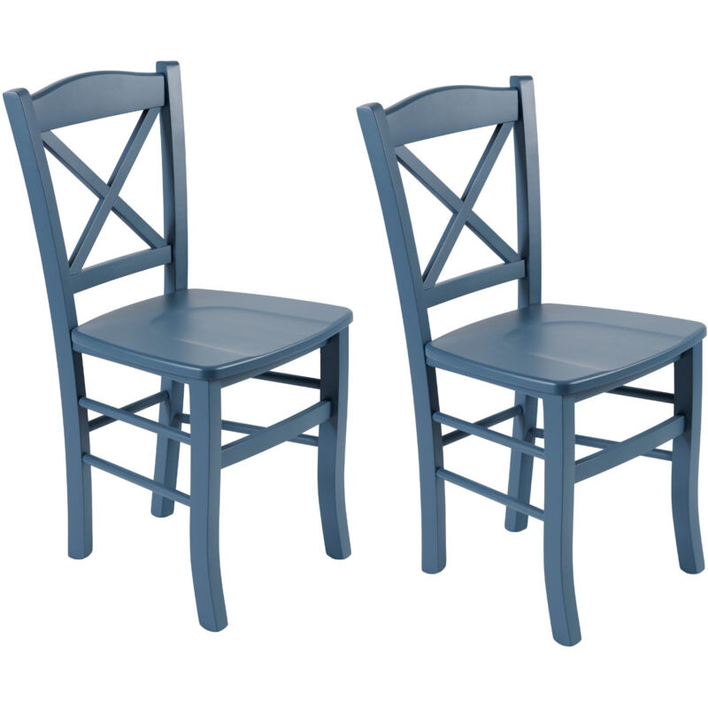 Hellin - Chaises en hêtre massif colorées (lot de 2) - clayton