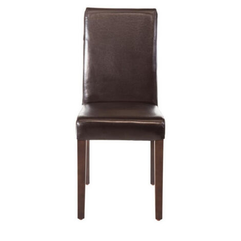 Chaises en Simili Cuir Marron Foncé - Lot de 2 - Bolero