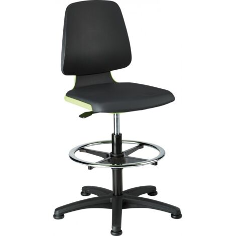 Chaises Labsit 3 vert Plastique-cuir,avec pieds